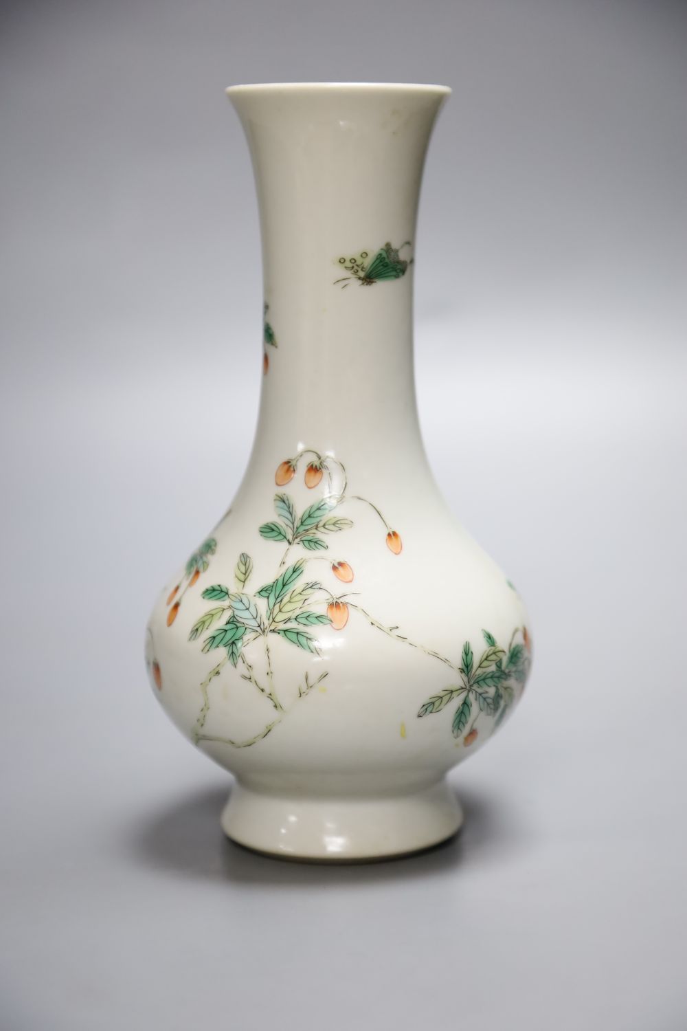 A Chinese famille rose vase